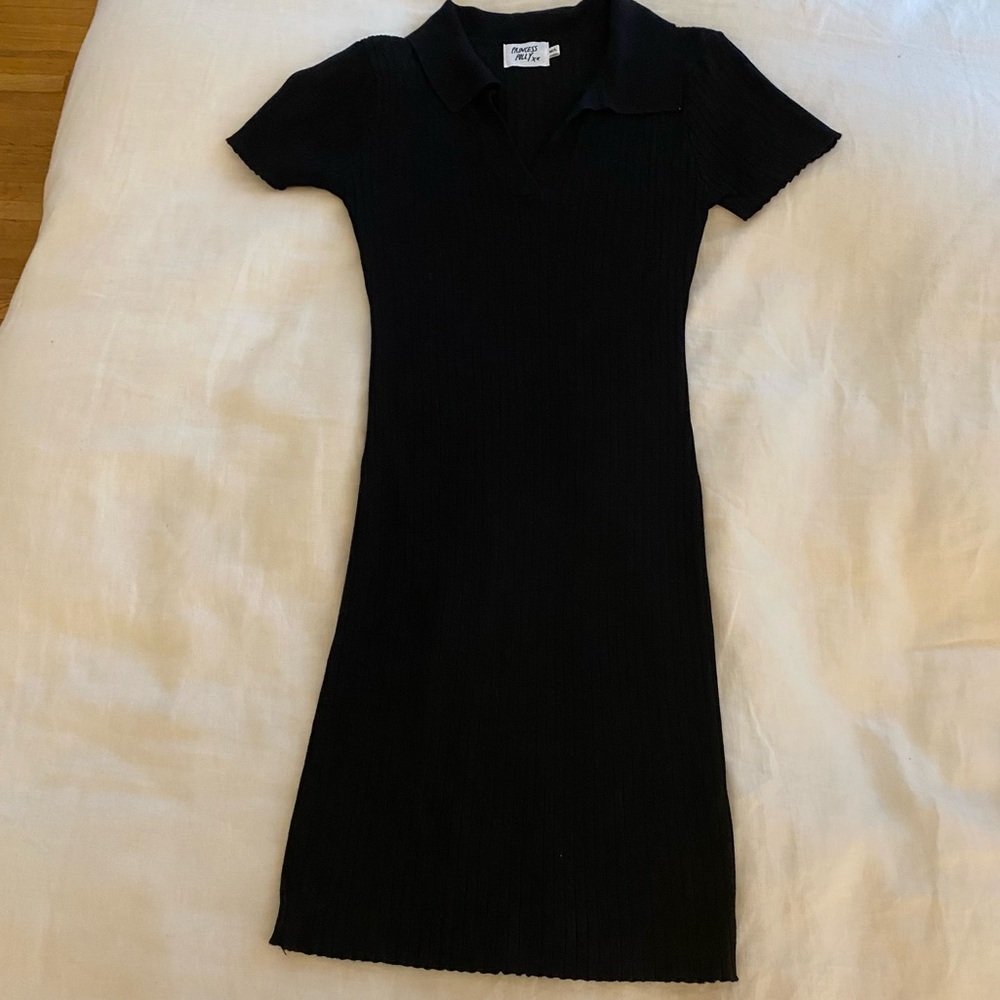 Princess Polly Knit Black Mini Dress